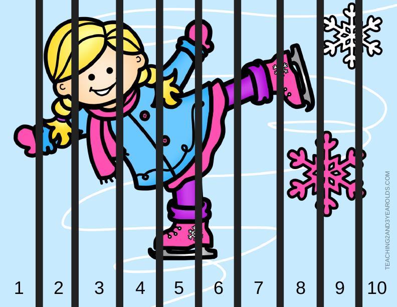 Разрезные картинки на тему \"Зима\" для детей - распечатать для детей,  скачать бесплатно ✏child-class.ru|