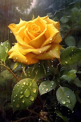Проведение красной розы под дождем с фоном размытия Предложите красную розу  Стоковое Фото - изображение насчитывающей красно, дождь: 169732302