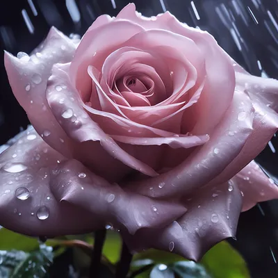 Онлайн пазл «Роза под дождём»