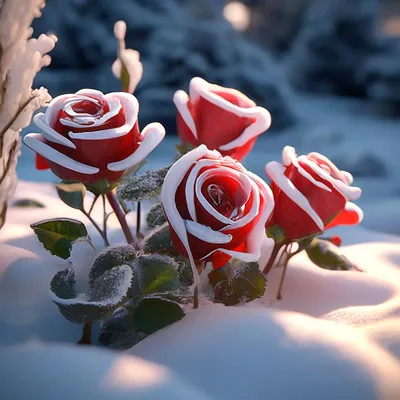 Розы зимой» — создано в Шедевруме