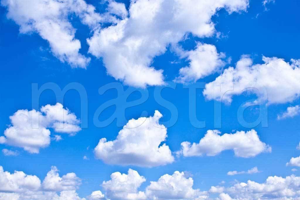 Фотообои \"Синее небо с белыми облаками\" - Арт. 150061 | Купить в  интернет-магазине Уютная стена