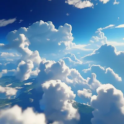 Бесплатные Голубое небо, белые облака стоковые фотографии | FreeImages