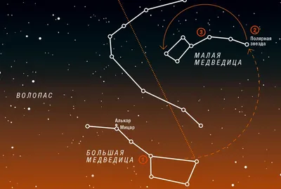 Околополярные незаходящие созвездия: Северное полушарие - \"Sky-Route\"