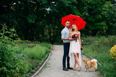 Свадебная фотосессия в дождь: лучшие места, идеи и позы