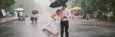 Свадьба в дождь | Дождь в день свадьбы | Фото и пример