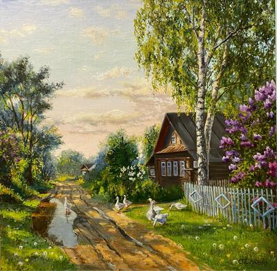 Весна в деревне / Пейзажи / Мария Вишняк