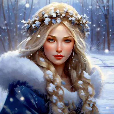 Волшебница зима,прекрасная русская …» — создано в Шедевруме