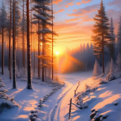 Восход Солнца Зимний Горный Пейзаж Стоковые Фотографии | FreeImages