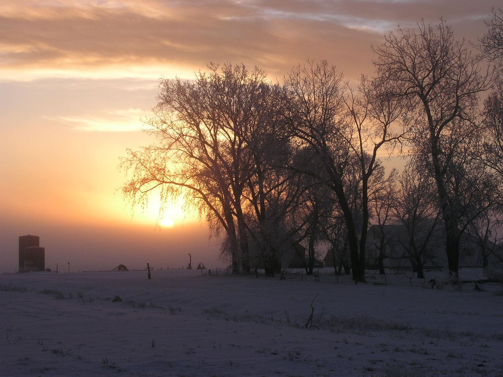 Яркий восход солнца зимы Зимний пейзаж природы с красочным желтым и  красным. Снежная красивая природа Стоковое Фото - изображение насчитывающей  небо, рождество: 167016636