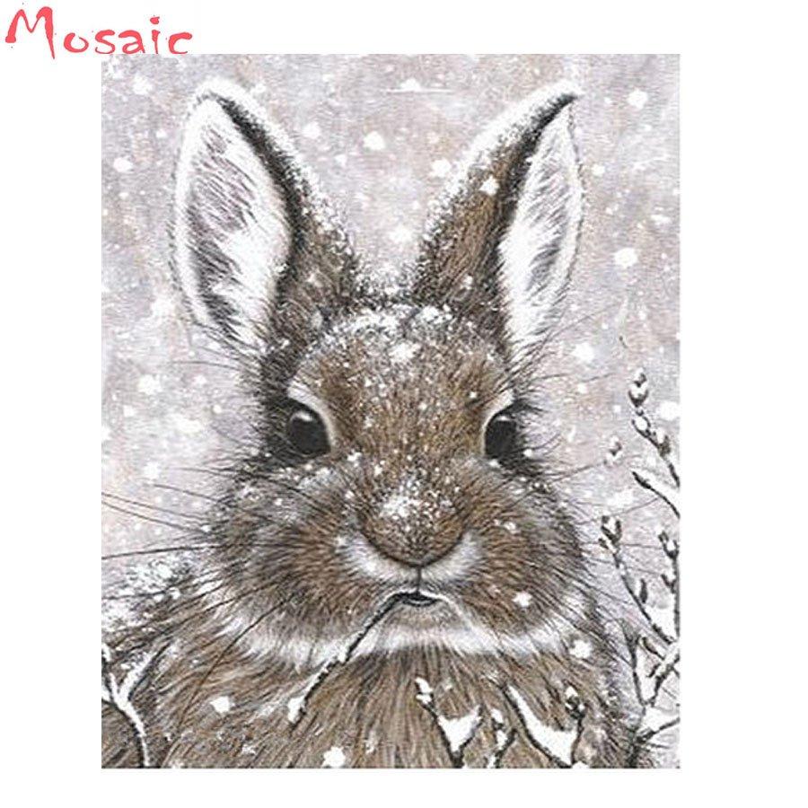 Снежные зайцы. Всех с первым днём зимы | Пикабу