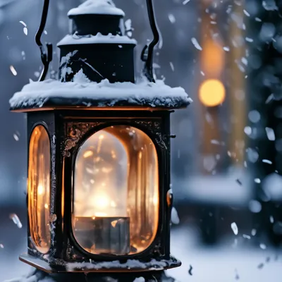 Картинки парк, фонари, вечер, зима, снег, город - обои 1920x1080, картинка  №315487