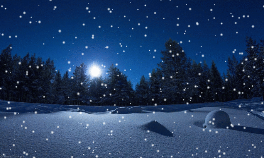 Уютный зимний вечер (GIF) | Пикабу