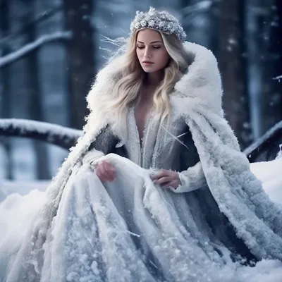 Времена года: зима Идет волшебница-…» — создано в Шедевруме