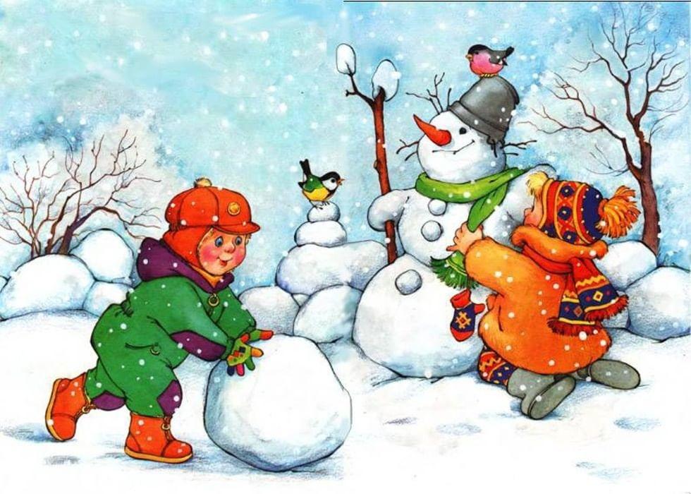 Демонстраційний матеріал Зима - Всеукраїнський портал Anelok Ігри для друку