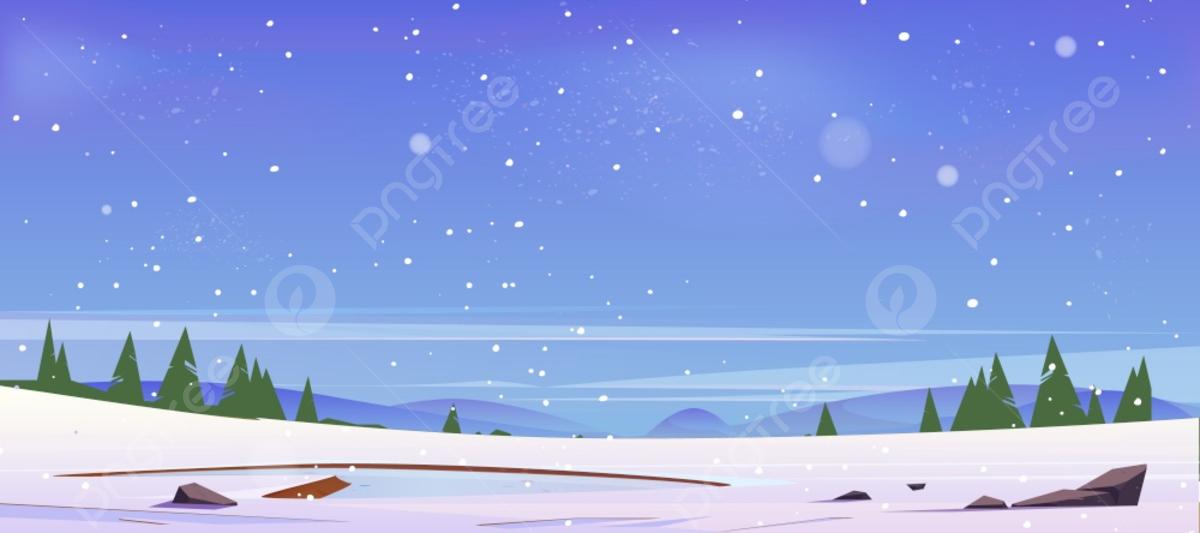 Зимний мультфильм с детьми Стоковая иллюстрация ©agaes8080 #53531517