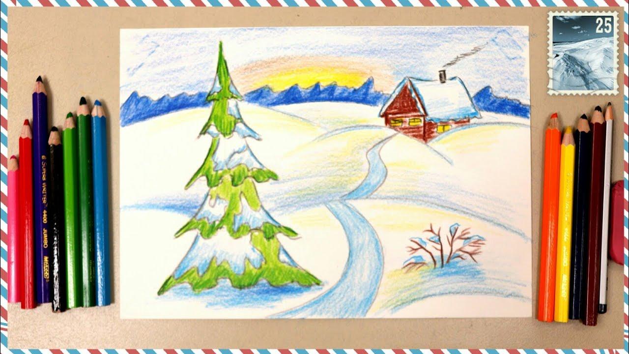 Картина \"Зима\" рисование по номерам 50*40см КН5040014 | Наборы для  творчества | Интернет-магазин Уенчык | Набережные Челны