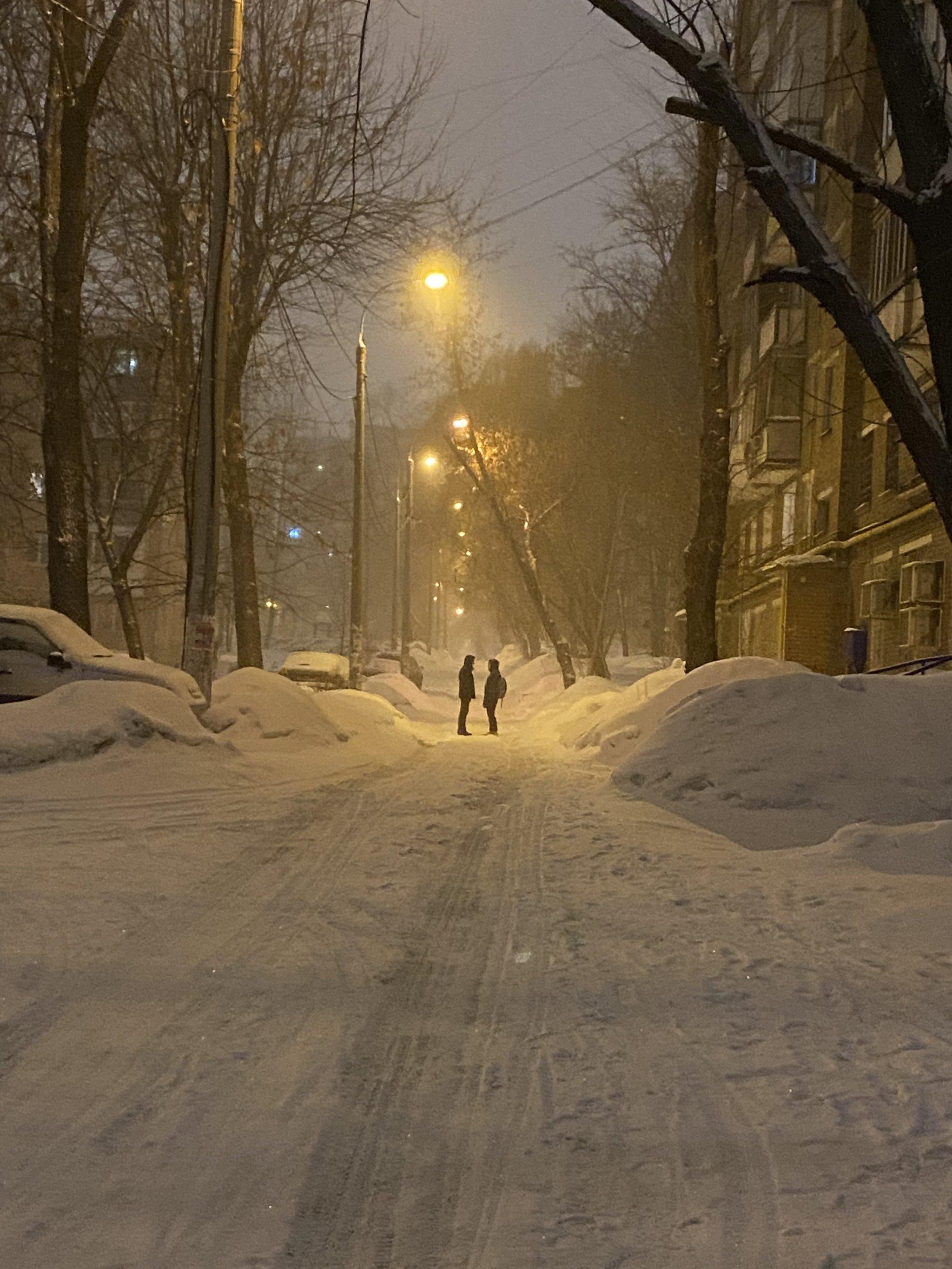 Случайно сделал фото - осознал всю романтику русской зимы | Пикабу