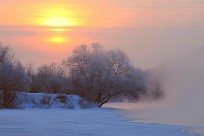 Зимний рассвет. Фотограф Александр Березуцкий