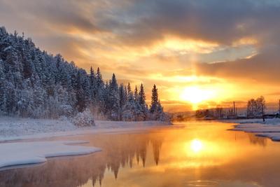 Ранний рассвет зима (40 фото) - 40 фото
