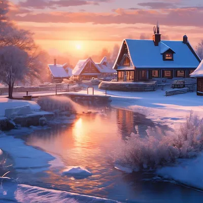Нежный зимний рассвет. Photographer Anton Koshetarov