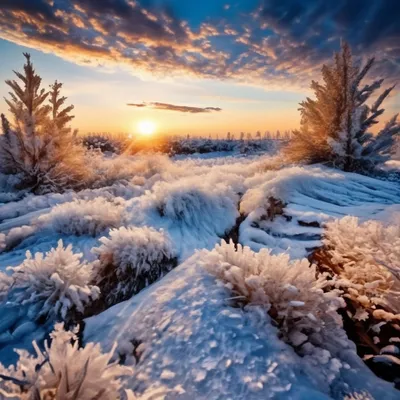 Красивый зимний рассвет | я живу в россии и мне не страшно | ВКонтакте