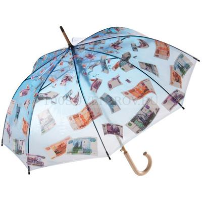 Зонт женский автомат, осенний дождь