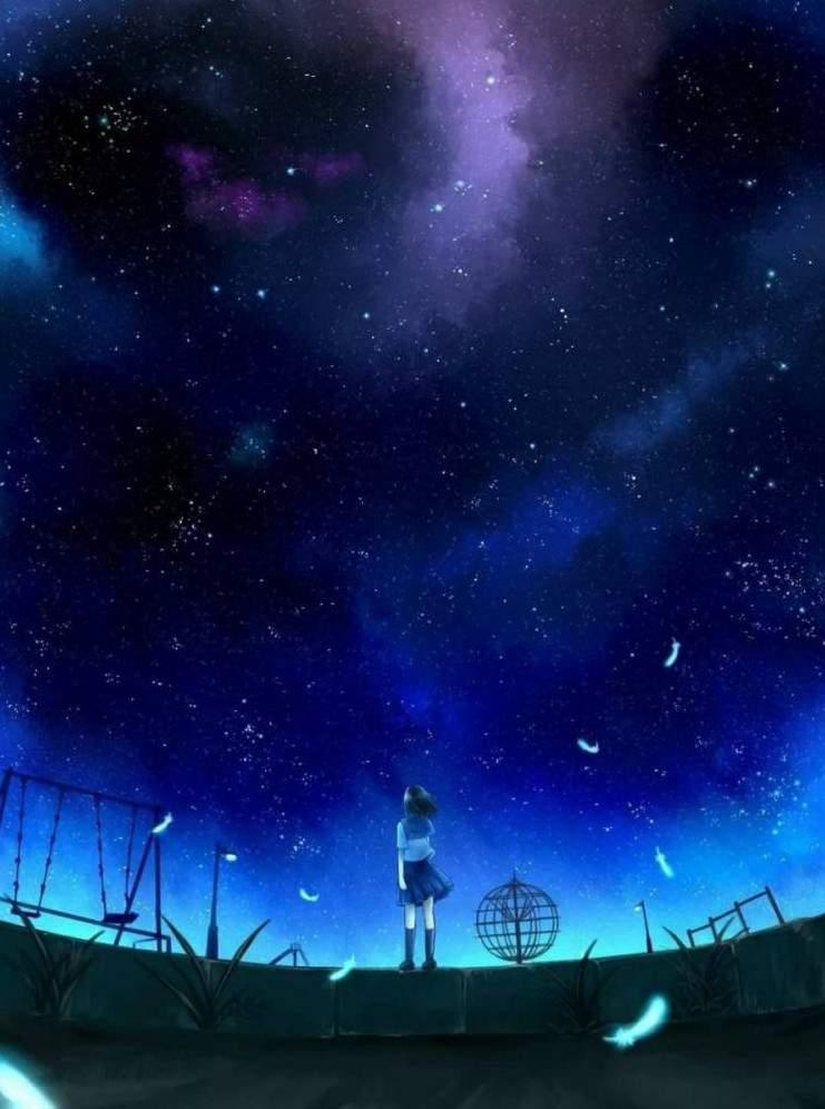 Обои аниме звездное небо (41 фото) »