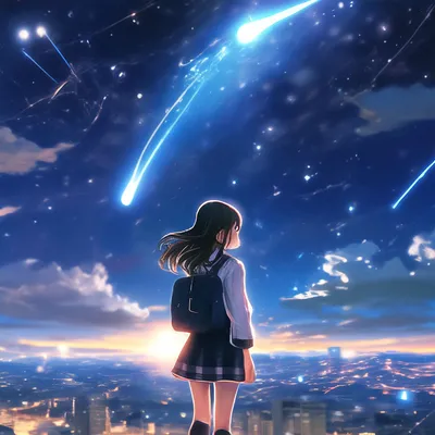 Картинки по запросу аниме звёздное небо | Anime wallpaper, Anime scenery  wallpaper, Starry night wallpaper