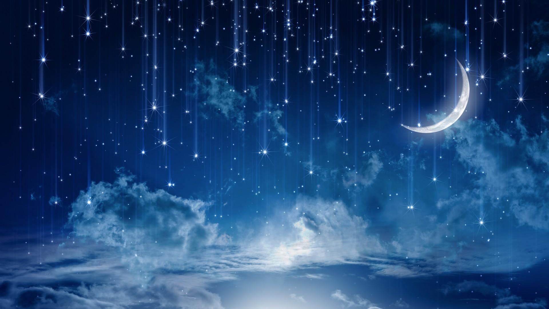 Ночное Звездное Небо С Светлобелыми Облаками — стоковая векторная графика и  другие изображения на тему Небо - Небо, Звезда, Ночь - iStock