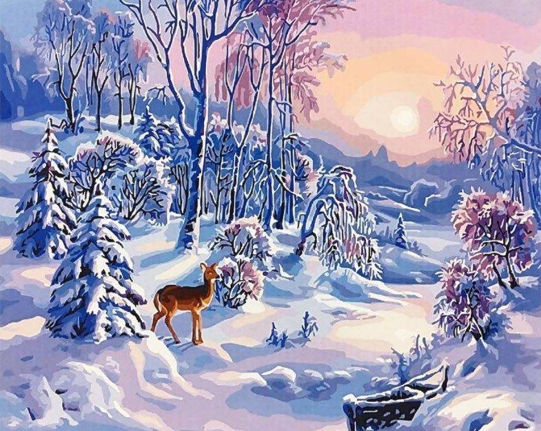 Чудесная зимняя картинка в солнечный…» — создано в Шедевруме