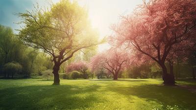 Деревья весной - фото и картинки: 55 штук