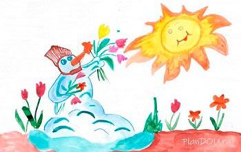 Детский сад-ясли \"КРОХА-ЕНОТ\" - Рисунки на тему \"Весна пришла\". | Facebook