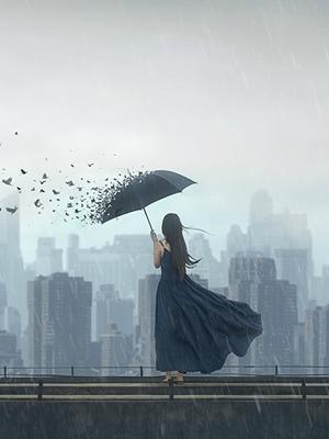 Скачать обои осень, девушка, дождь, Санкт-петербург, Октябрь, раздел город  в разрешении 1280x720