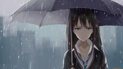Девушка под дождем с зонтиком Стоковое Изображение - изображение  насчитывающей падения, мило: 62828063