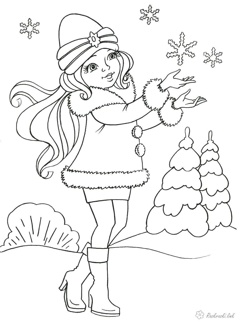 Плакат для зимового оформлення класу \"Дівчина-Зима\" » Педагогічний сайт для  вчетелів і вихователів