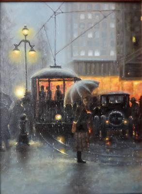 дождь в городе женщина с зонтом на улице Стоковое Изображение - изображение  насчитывающей напольно, дорога: 226804207