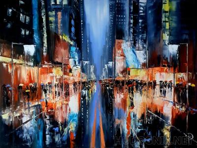 Дождь в большом городе. Акварельные картины Лина Чинг Че | Изображение  города на картинах, Абстрактное, Рисование маслом