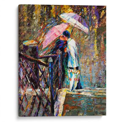 Двое под дождем» картина Волосова Владимира маслом на холсте — купить на  ArtNow.ru