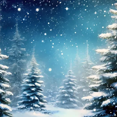 Нарисованный вручную плоский зимний фон, Фоны Включая: зима и вничью -  Envato Elements