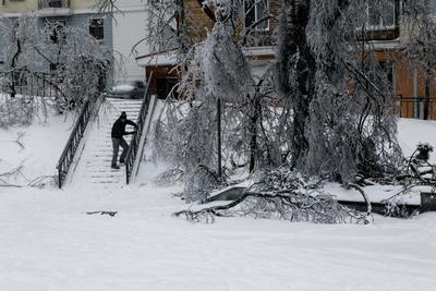 Мощный ледяной дождь оставил без электричества больше миллиона канадцев