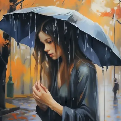 Осень, дождь, грусть» — создано в Шедевруме