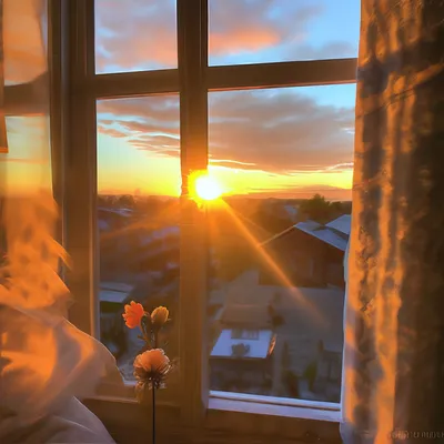 Рассвет. Вид из окна моего дома | Любань (Любанский район) | Фотопланета