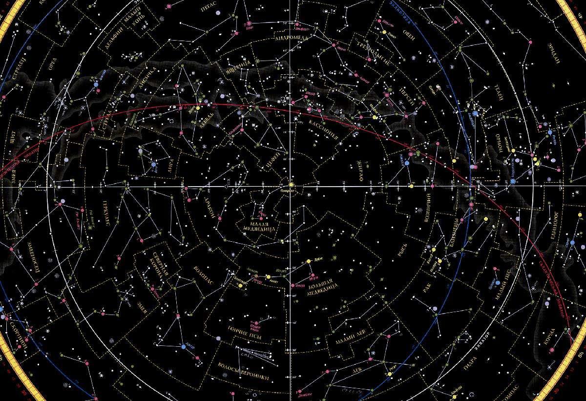 Карта звёздного неба - южное полушарие (магнитный пазл) Магнитные NEW⚡  купить в Нижнем Новгороде