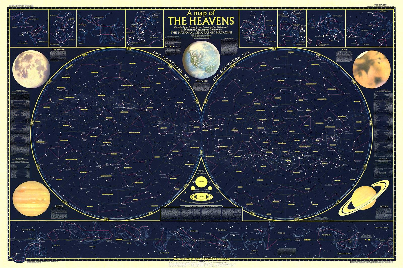 Карта созвездий — Мир космоса