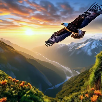 Картинки орел высоко в небе (68 фото) » Картинки и статусы про окружающий  мир вокруг