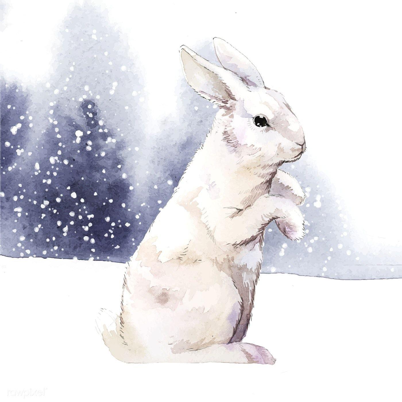 Картина на холсте с подрамником ХитАрт белый заяц; заяц в лесу; заяц зимой  5 70x90 - купить по низкой цене в интернет-магазине OZON (686952945)