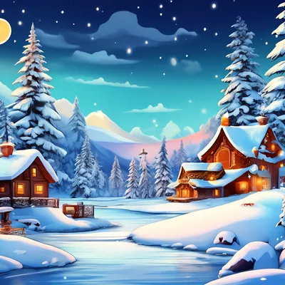 красивый зимний фон из белых снежинок на синем фоне Illustration Stock |  Adobe Stock