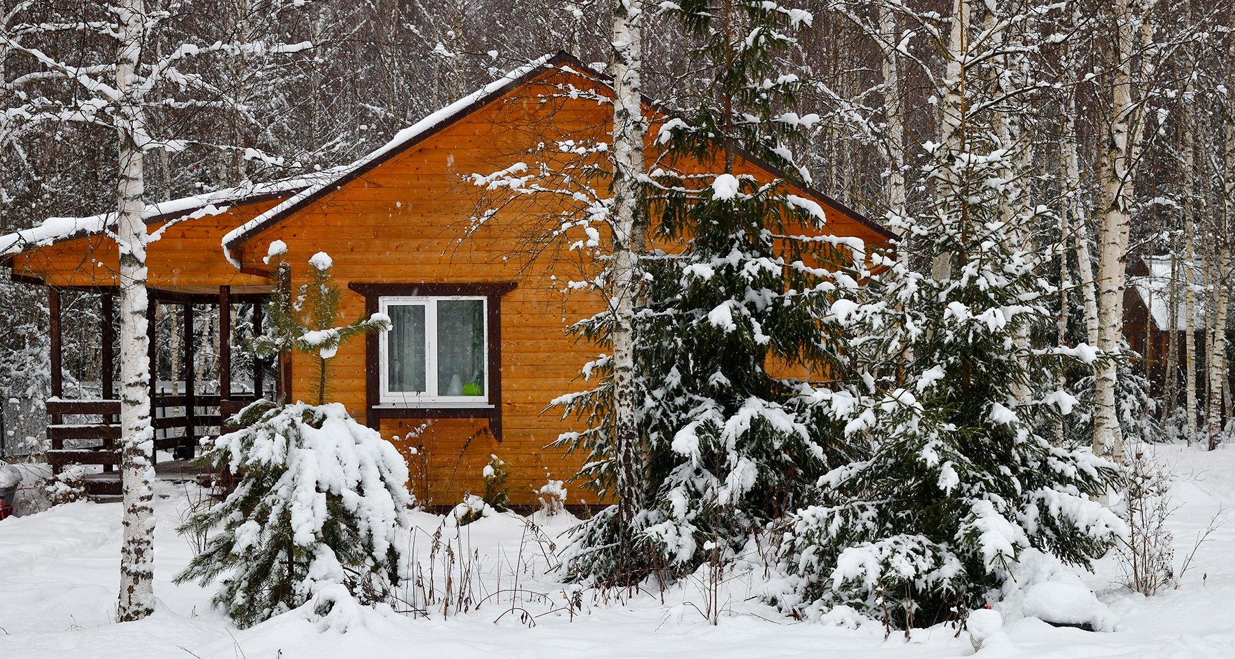 Зимний домик в деревне — Фото №169503