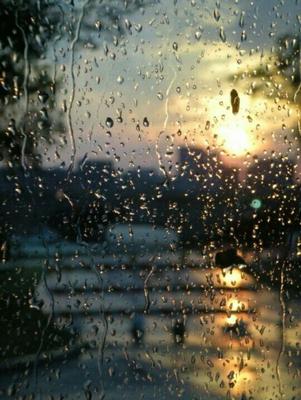 Дождь за окном рисунок - 83 фото