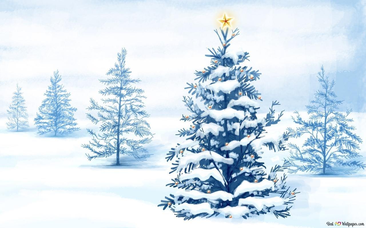 Картинки Ель Зима Природа снегу Деревья